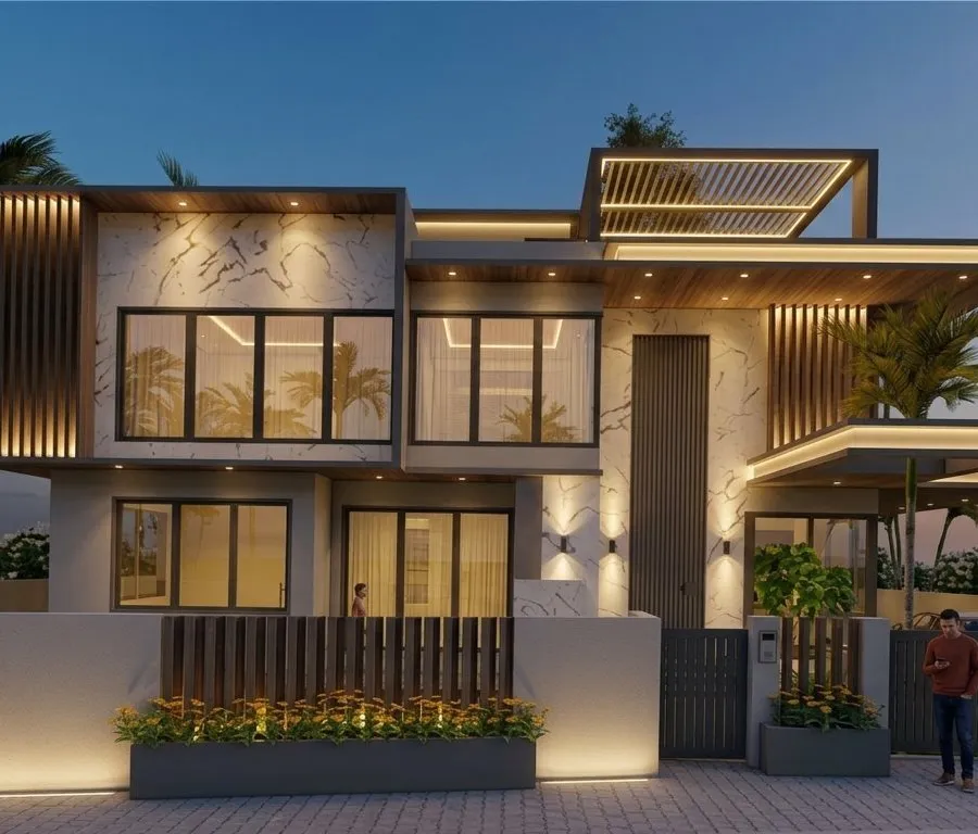 Bungalow Architectural Design in DSK Vishwa Dhayri Pune