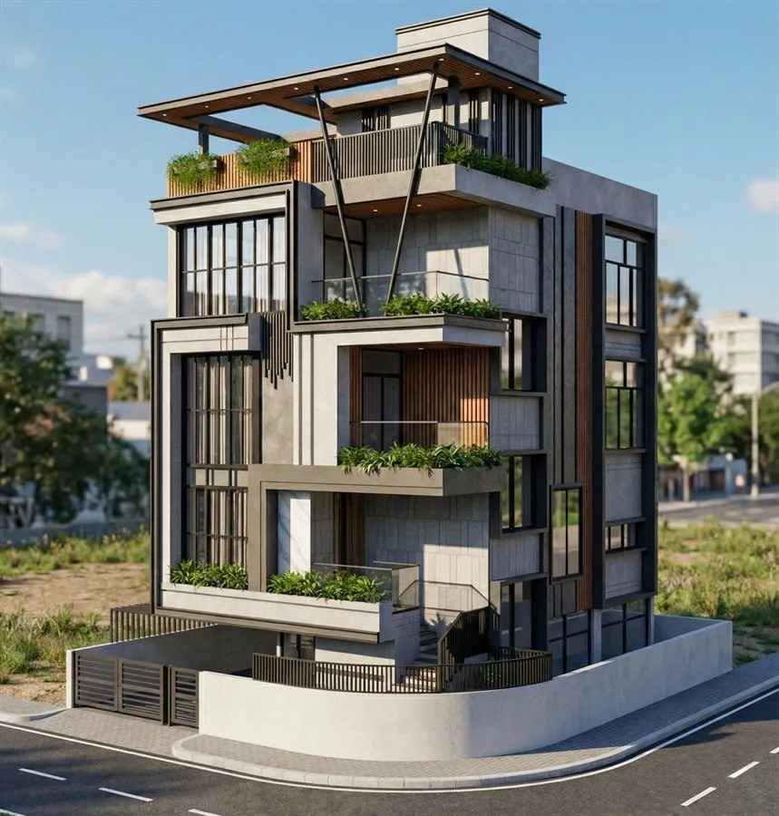 Bungalow Architectural Design in Godrej Edan Estate Pune