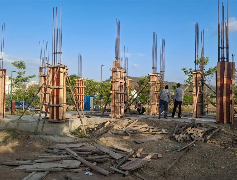 Bungalow Construction in Progress at Hinjewadi Pune
