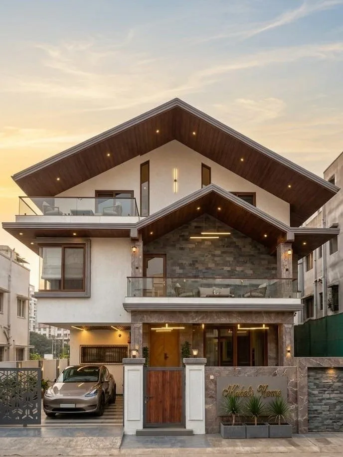 Completed Modern Bungalow by Architects in Pune