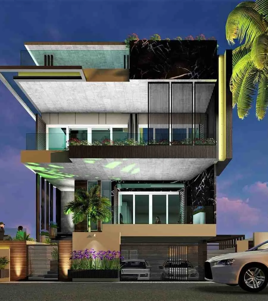 Modern Bungalow Architecture in Bavdhan Pune