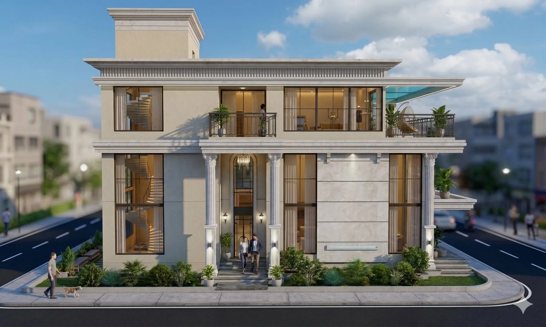 Contemporary bungalow designed by Sovereign Architects, architects in Pune